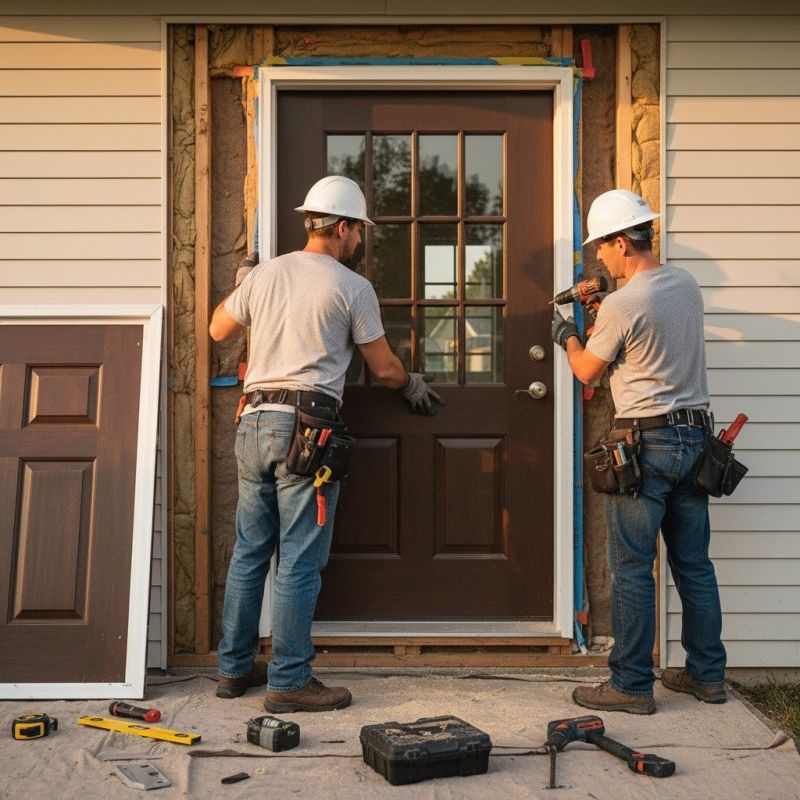 Local Front Door Steps Installation pros at work
